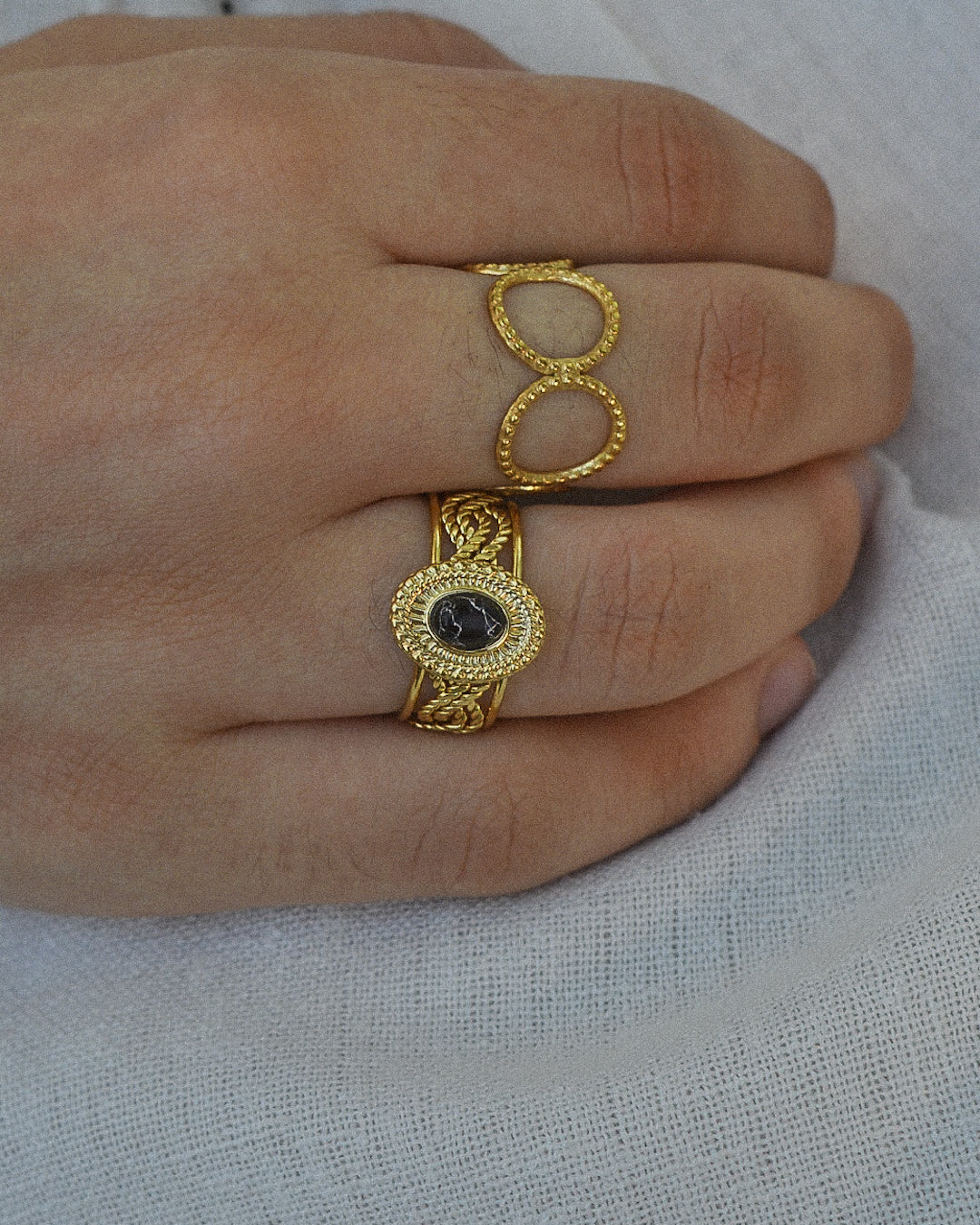  BAGUE ACIER ANA bague ZAORA- BIJOUX-ACIER