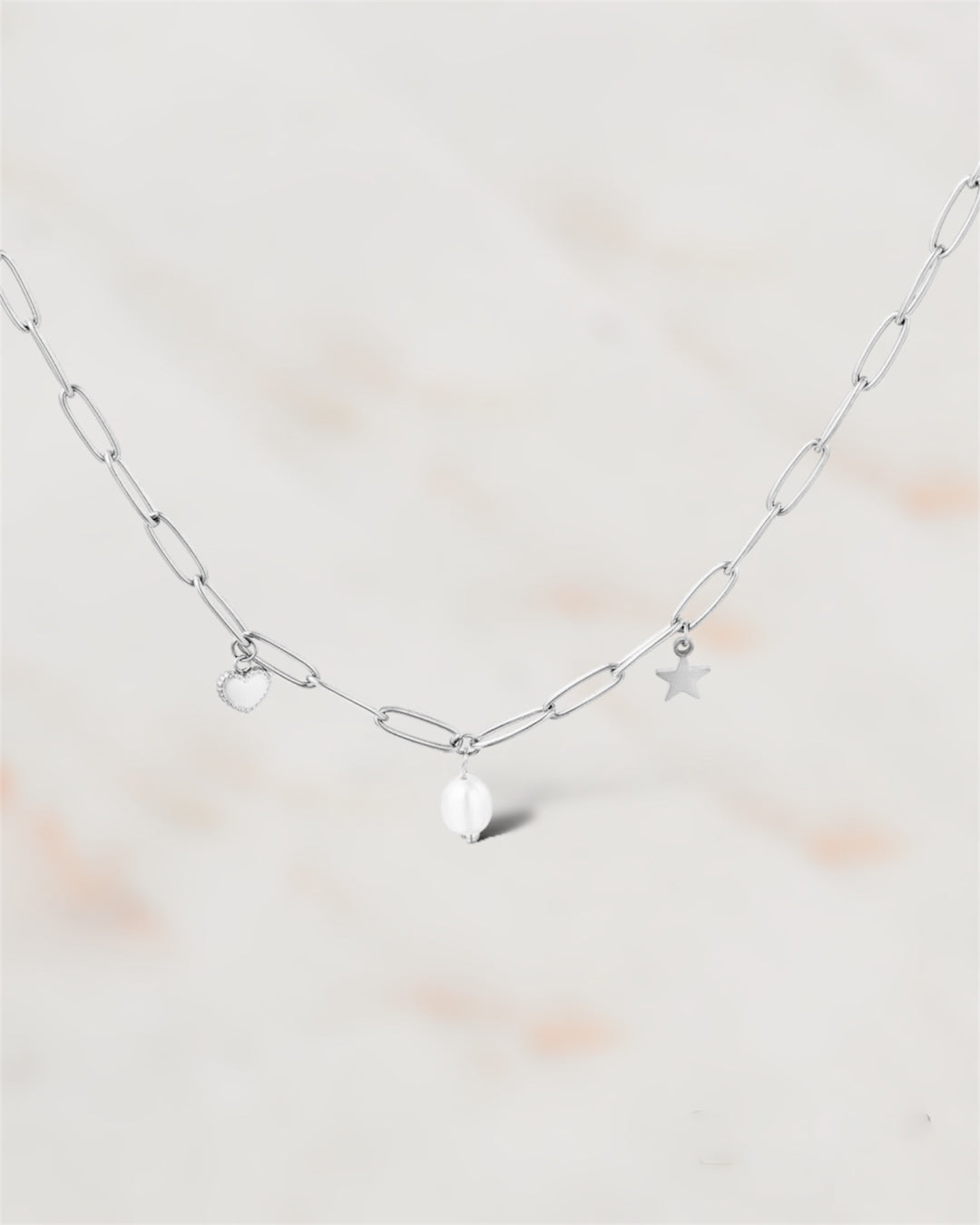  COLLIER ACIER NUSA  ZAORA- BIJOUX-ACIER