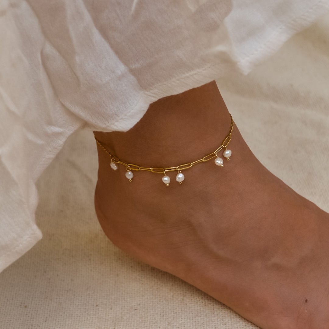 BRACELET DE CHEVILLE PEARL - ZAORA