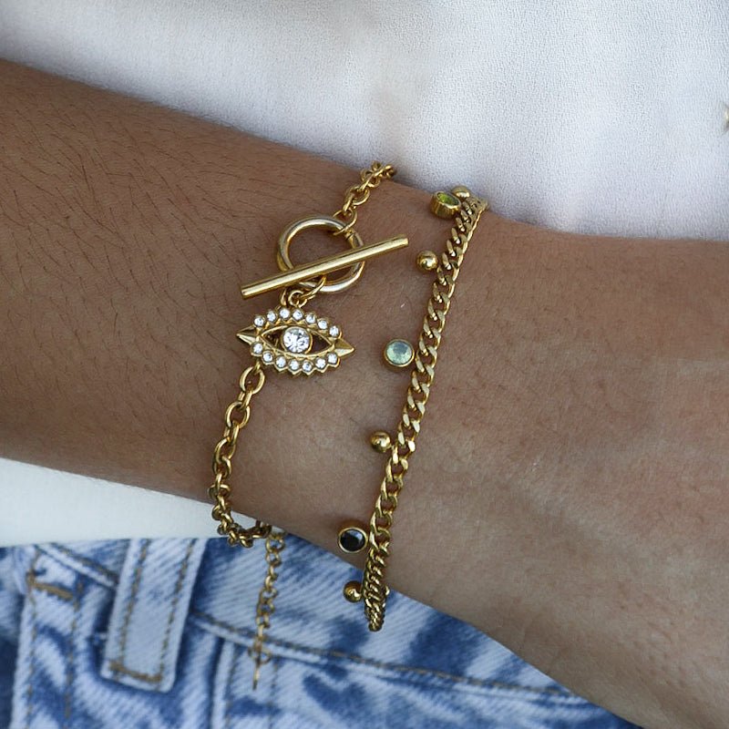  BRACELET ACIER MELY  ZAORA- BIJOUX-ACIER