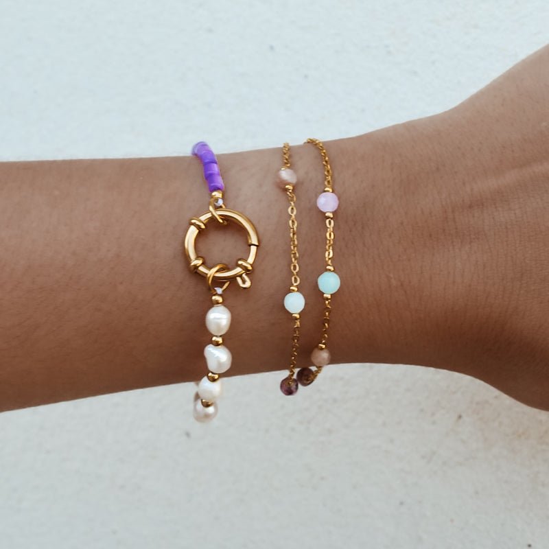  BRACELET ACIER MILY  ZAORA- BIJOUX-ACIER