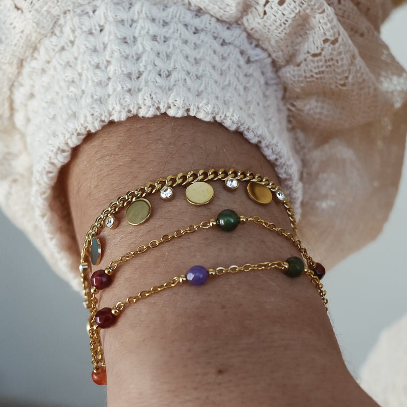  BRACELET ACIER NIYA  ZAORA- BIJOUX-ACIER